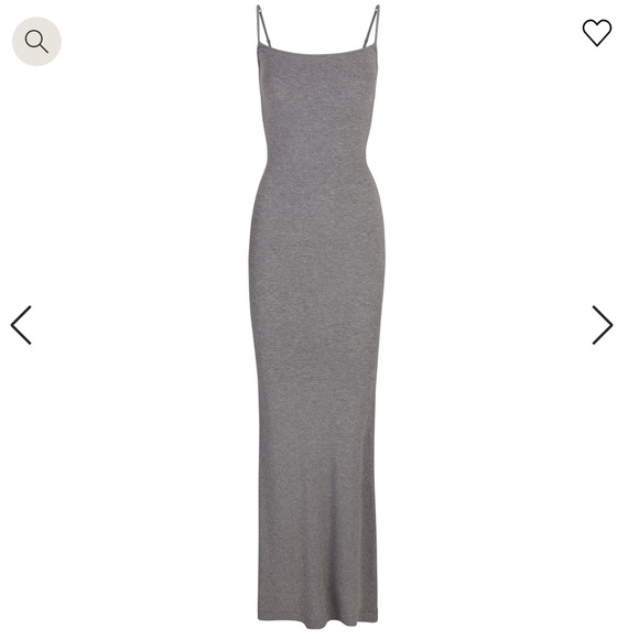 Skims Ribbed Long Slip Dress - Picture 4 of 8